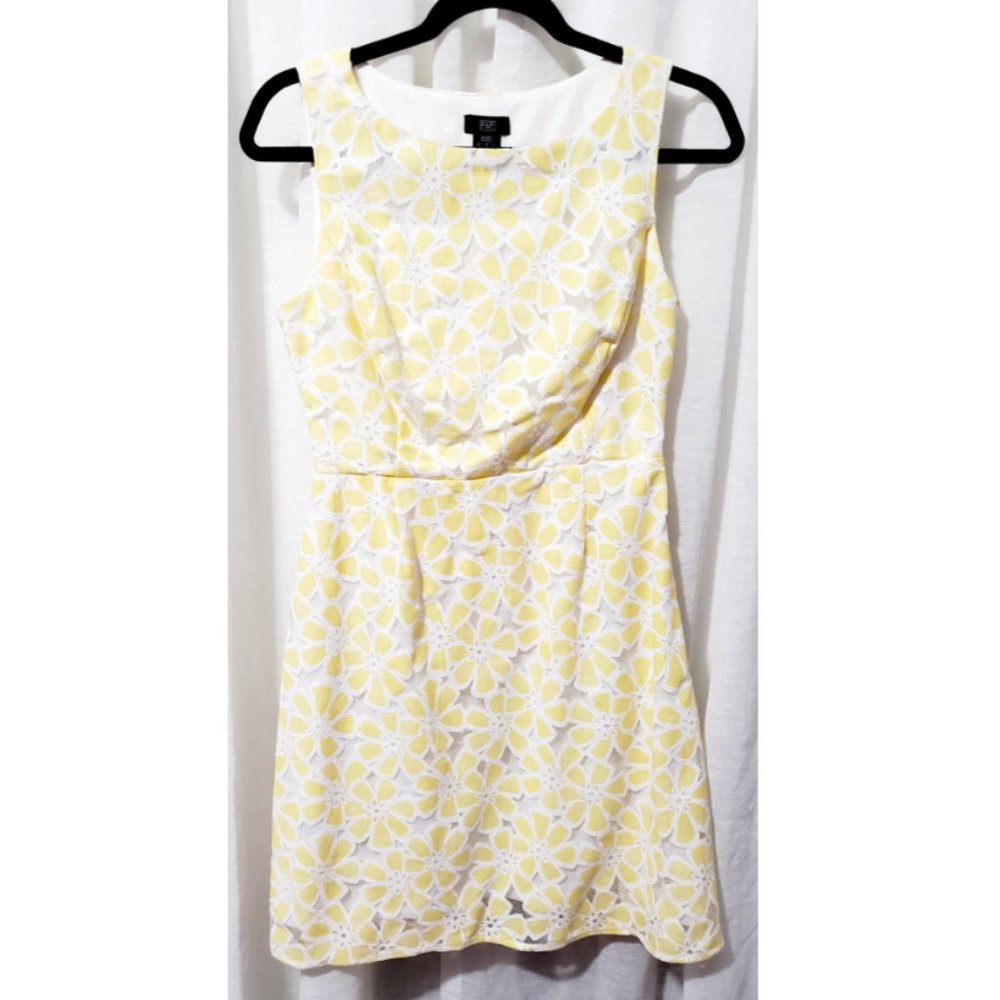 Yellow Floral Mini Dress